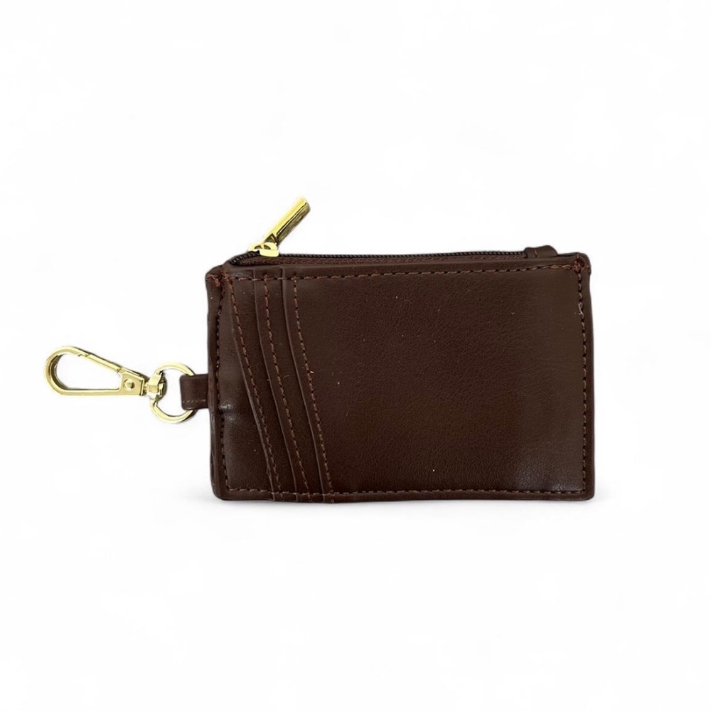 Elegant Brown Shearling Trim Mini Bag - Picture 4 of 5